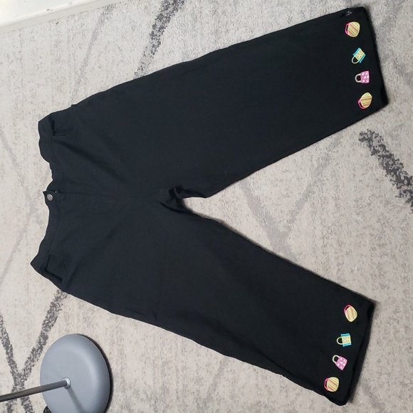 QUACKER FACTORY Linen Blend 2 Pc Set with Shopping Bags Embroidery Sz XL - Picture 11 of 16